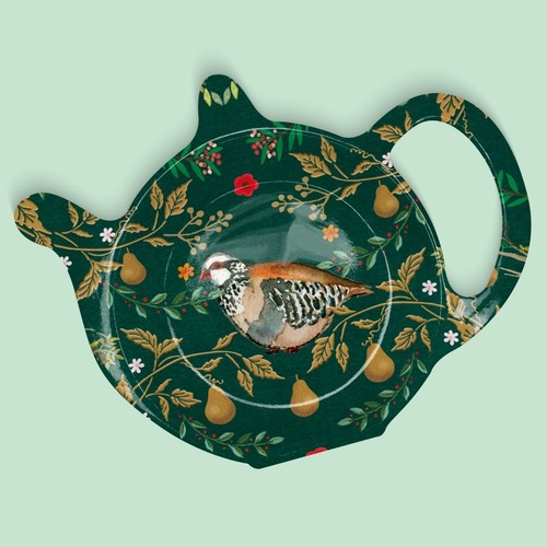 Partridge pattern teabag - partridge, &