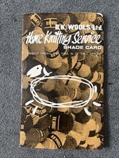 B.K (Wools) Ltd. Home Knitting Service - Shade Card Vintage
