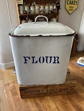 Vintage Large White Enamel