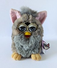 Vintage 1998 Tomy - Wolf Furby Brown/Grey w/ Tag - No Sound
