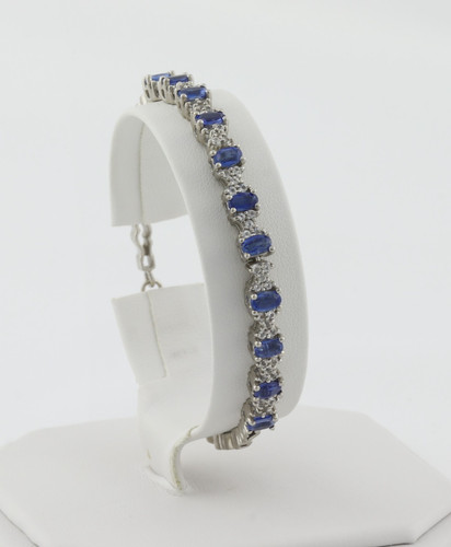 Sterling silver natural blue - silver,