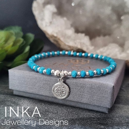 Inka sterling silver bead - sterling,