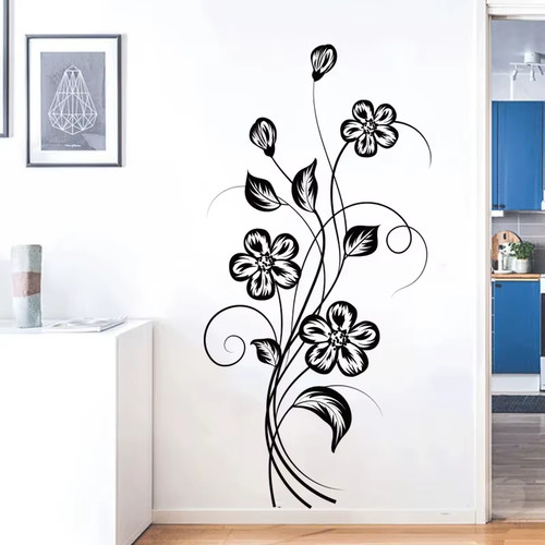For home wall sticker - sticker, black
