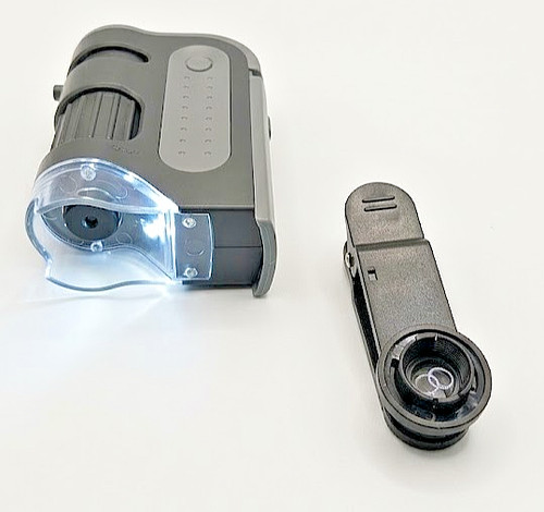 Pocket microscope 120x - 60-120x, led