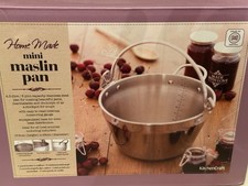 KITCHEN CRAFT HOMEMADE RANGE STAINLESS STEEL MINI JAM/MASLIN PAN 4.5 LITRE