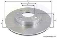 BRAKE DISCS SET BRAKING DISCS PAIR FRONT COMLINE FOR KIA PICANTO 1 L