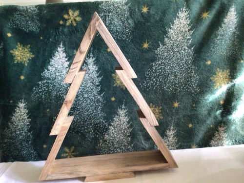 Handmade wooden christmas tree