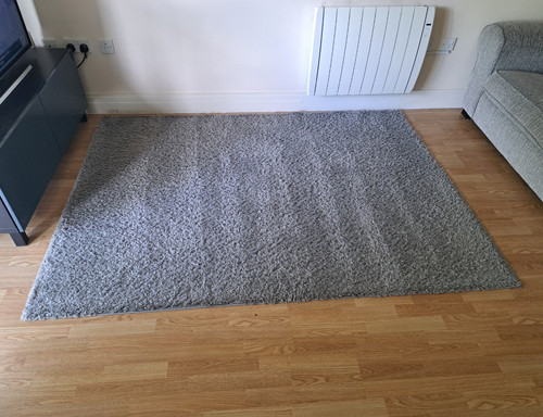 Ikea home grey shaggy rug - ikea,