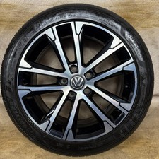 1X 17'' GENUINE VW GOLF GT SINGAPORE GTD GTI MK7 ALLOY WHEEL TYRE 5G0601025AK