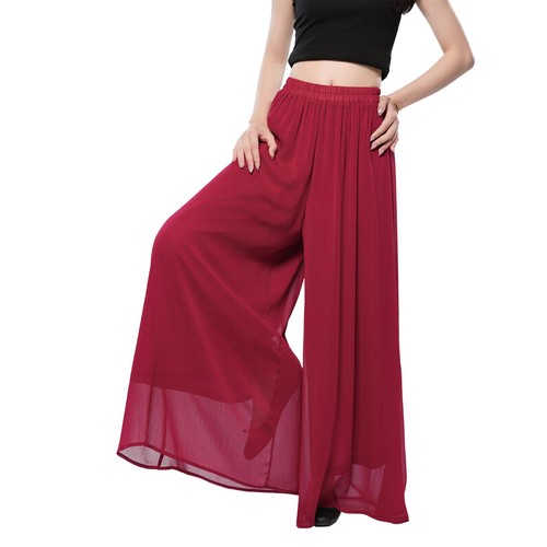 Womens chiffon flowy - chiffon, leg