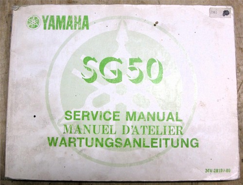 Yamaha sg50 motorcycle - yamaha, service