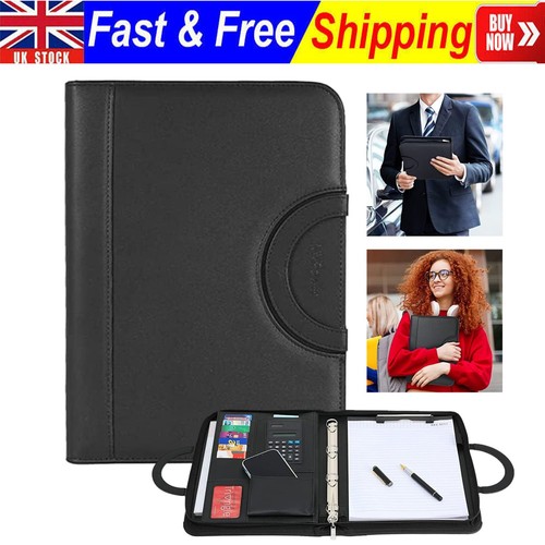 Black conference folder - black,