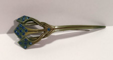 Art Nouveau Flower Hair Comb