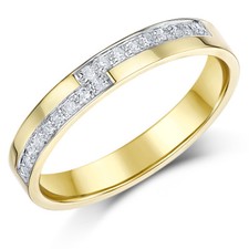 9ct Yellow Gold Diamond Ring