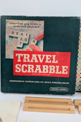 Vintage travel scrabble - vintage,