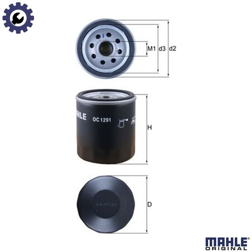 Oil filter 1291 for skoda - 1291,