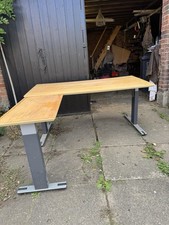 2 Wooden Desks Metal Legs and Supports Used Good Condition Collection Only
