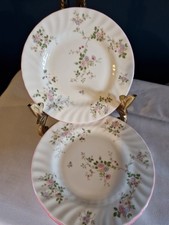 St Michael Melrose 2605 Fine Bone China Vintage Floral Pattern Tea Plates X 4