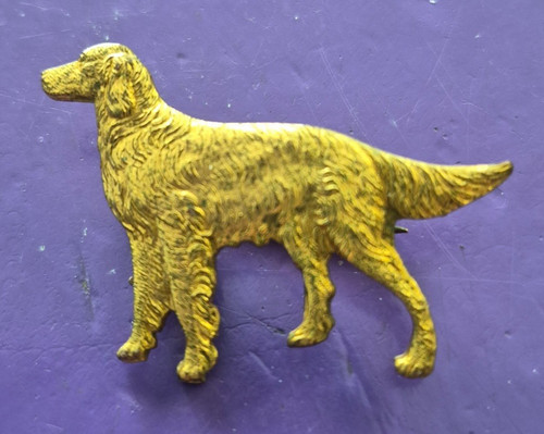 Kenart dog broach - .gold, colour