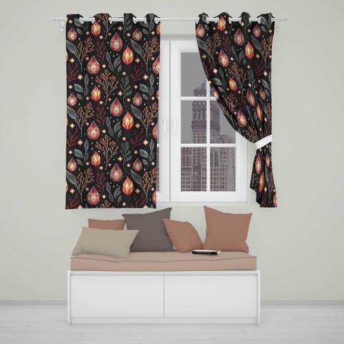 Blackout eyelet curtains - blackout,