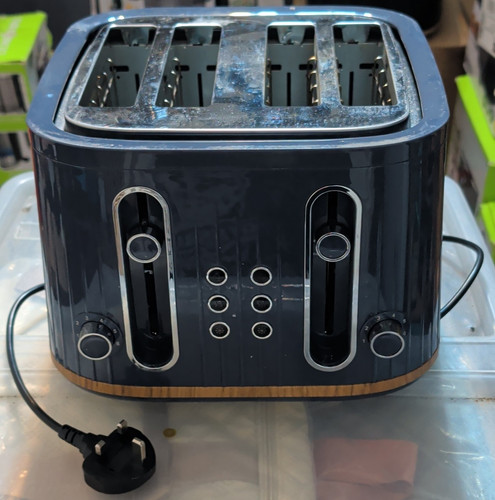 Blue slice electric toaster - blue, 4-slice