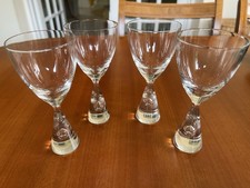 4 HOLMEGAARD PRINCESS GLASS BENT SEVERIN MCM DANISH MODERN