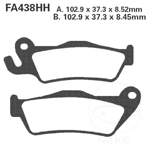 Ebc brake pads sintered - brake,