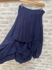 Phase Eight hitched hem skirt 60% silk semi sheer  size S waist 30" L 26"  D111