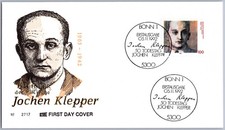 Federal Germany FRG FDC First Day Cover Jochen Klepper 2001
