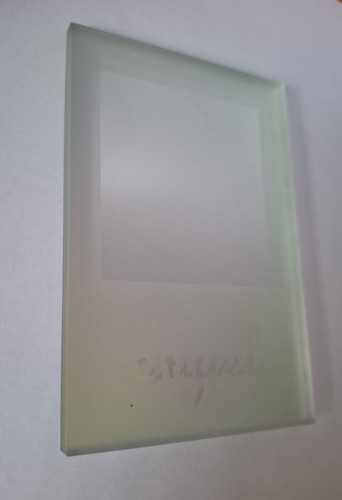 Frosted glass angel - glass, photo
