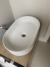 HIB Cleo sink with corrugated decorative sides. 