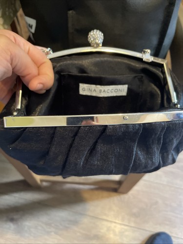 Gina bacconi black evening bag - gina,