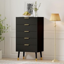 Modern 5 Fluted Drawer Dresser