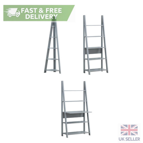 Ladder bookcase grey tier - ladder,
