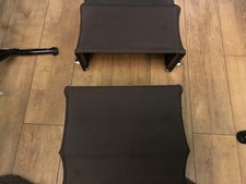 VINTAGE SILVER CROSS Dolls Coach Pram  Oberon   TWIN  BROWN HOODS