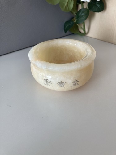Calcite money bowl - calcite,