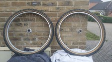 Mavic 231 wheelset, 26", 32 hole, M550 LX Hubs, Marin Rockstar Amber Wall Tyres