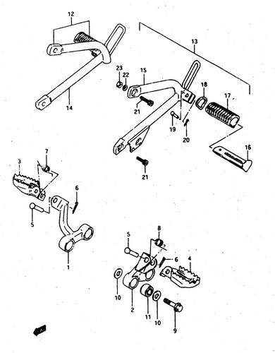 Suzuki genuine pin - genuine, ts185