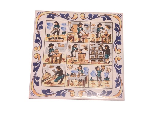 Spanish ceramic tile scenes - spanish,