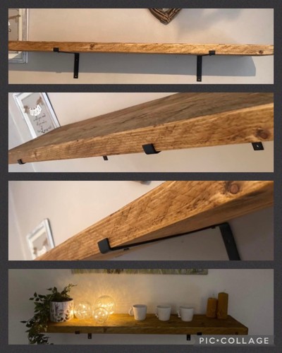 Reclaimed scaffold shelves 