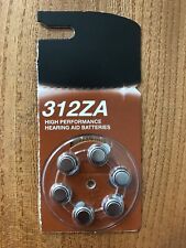 6 x Boots Hearing Aid Batteries - Type 312ZA 1.45 Volts - Best Before Nov 2026