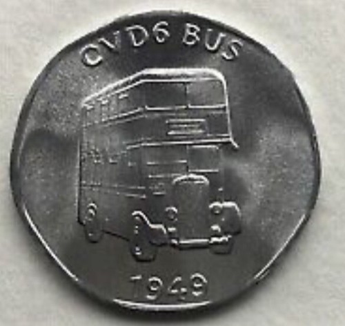20p transport token 1949 - transport, cvd6