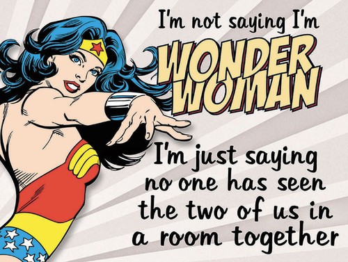 Wonder woman retro - wonder, metal