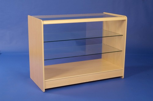 Glass maple showcase counter - glass,