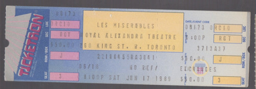 1989 les miserables used - 1989,