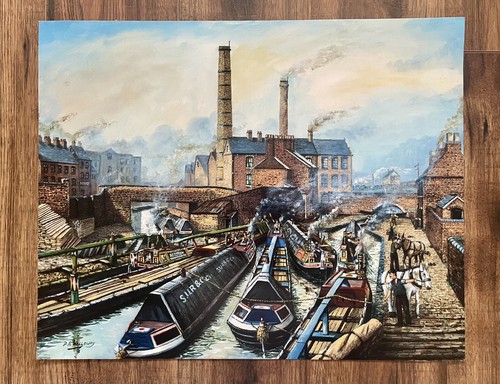 Canal scene black country - black,