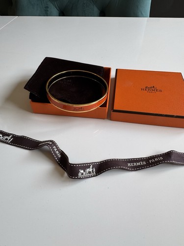 Hermes enamel bangle - hermes,