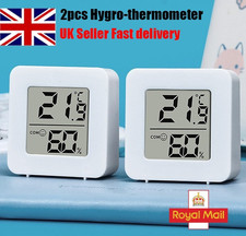 2pcs Digital Thermometer Hygrometer Temperature Humidity Monitor Sensor Indoor