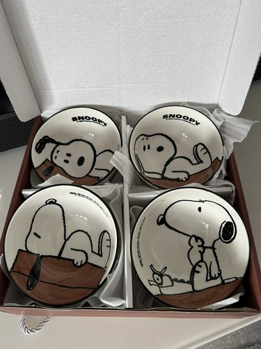 Snoopy ceramic bowls - , x4