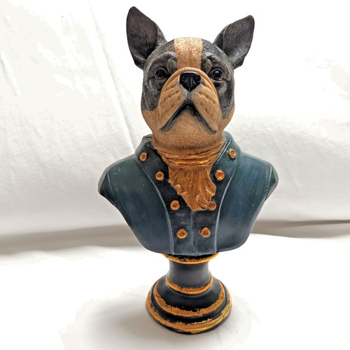 French bulldog bust georgian - french,
